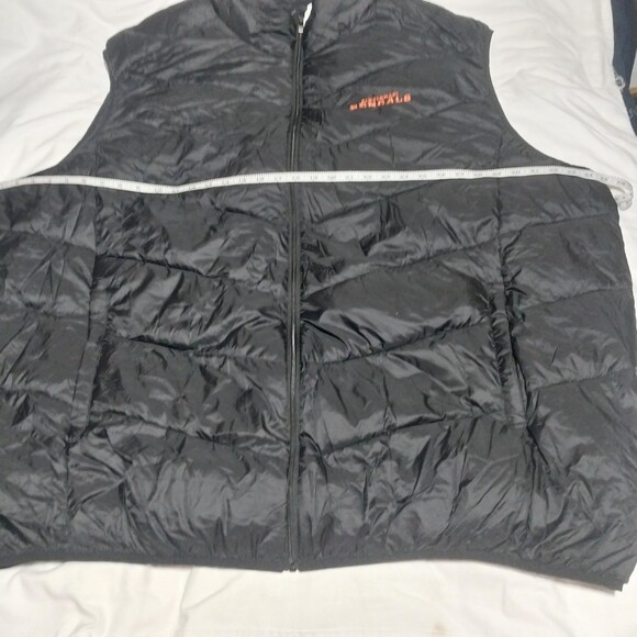 NWT Official NFL vest Mens 6X Cincinnati Bengals black puffer zip front Football - Picture 5 of 6